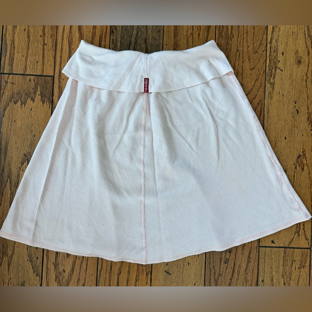 Hardtail Light weight thermal waffle material above the knee roll waist skirt